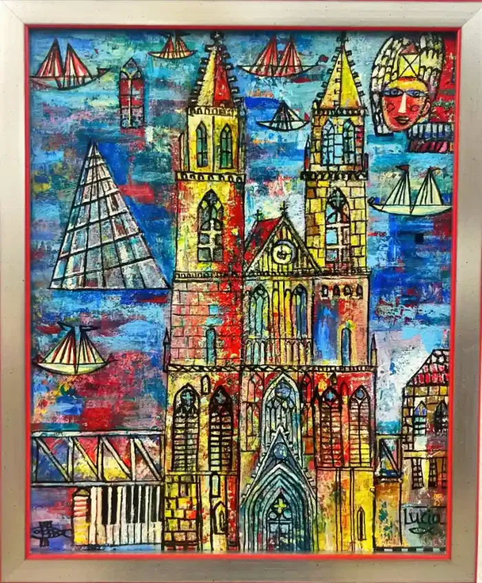 Luci Shatalov – Original Öl Gemälde Magdeburg Dom