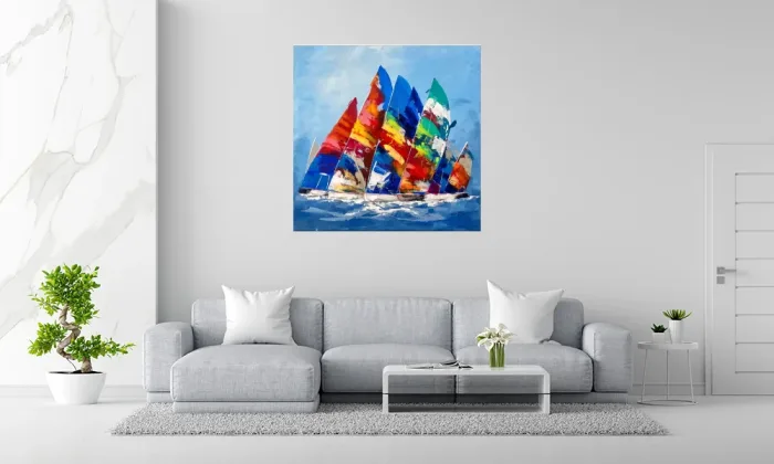 Maria Cortés – Original Gemälde Segelregatta – Bild 2