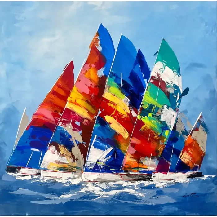 Maria Cortés – Original Gemälde Segelregatta