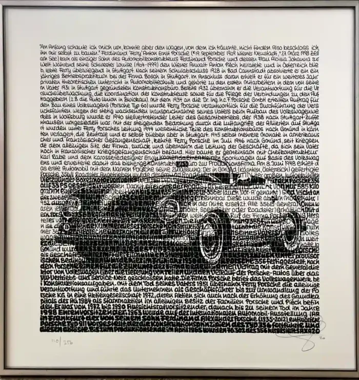 Saxa – WORTmalerei „Porsche“